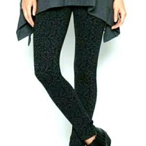 Joie Keena Charcoal Abstract Print Leggings Medium